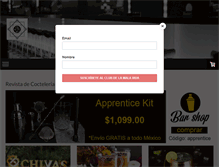 Tablet Screenshot of coctelerialamalavida.com